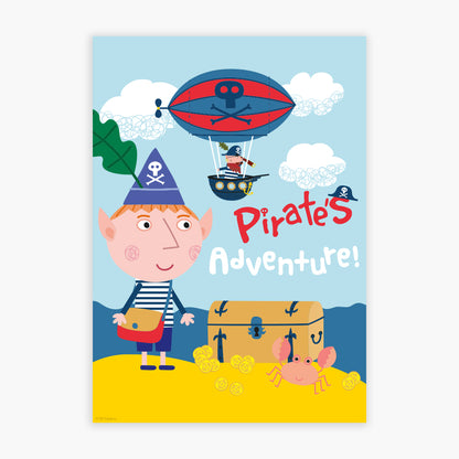 Ben And Holly Print - Ben Pirate Adventure Poster Wall Art