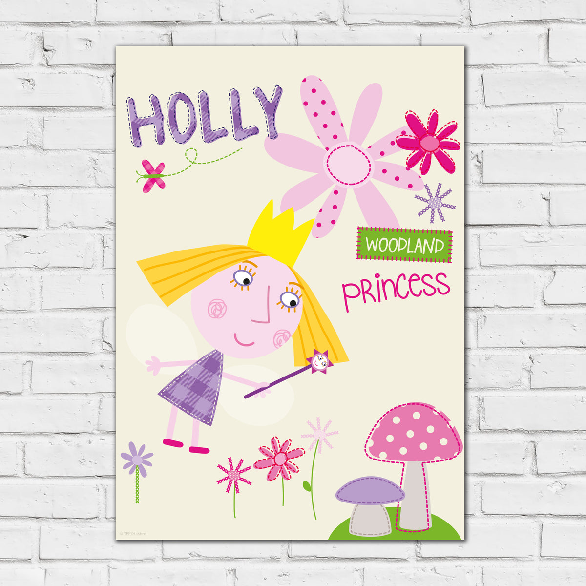 Ben And Holly Print - Woodland Princess Poster Wall Art