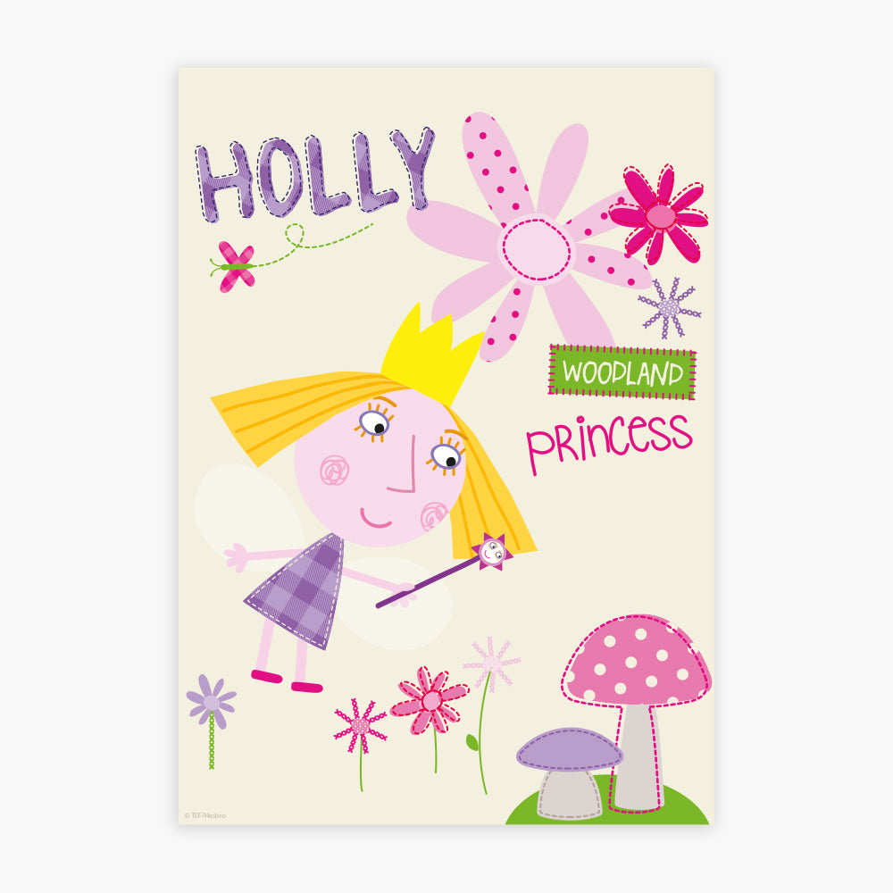 Ben And Holly Print - Woodland Princess Poster Wall Art
