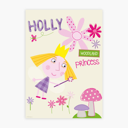 Ben And Holly Print - Woodland Princess Poster Wall Art