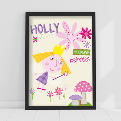 Ben And Holly Print - Woodland Princess Poster Wall Art