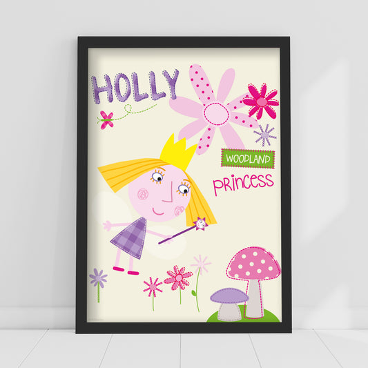 Ben And Holly Print - Woodland Princess Poster Wall Art