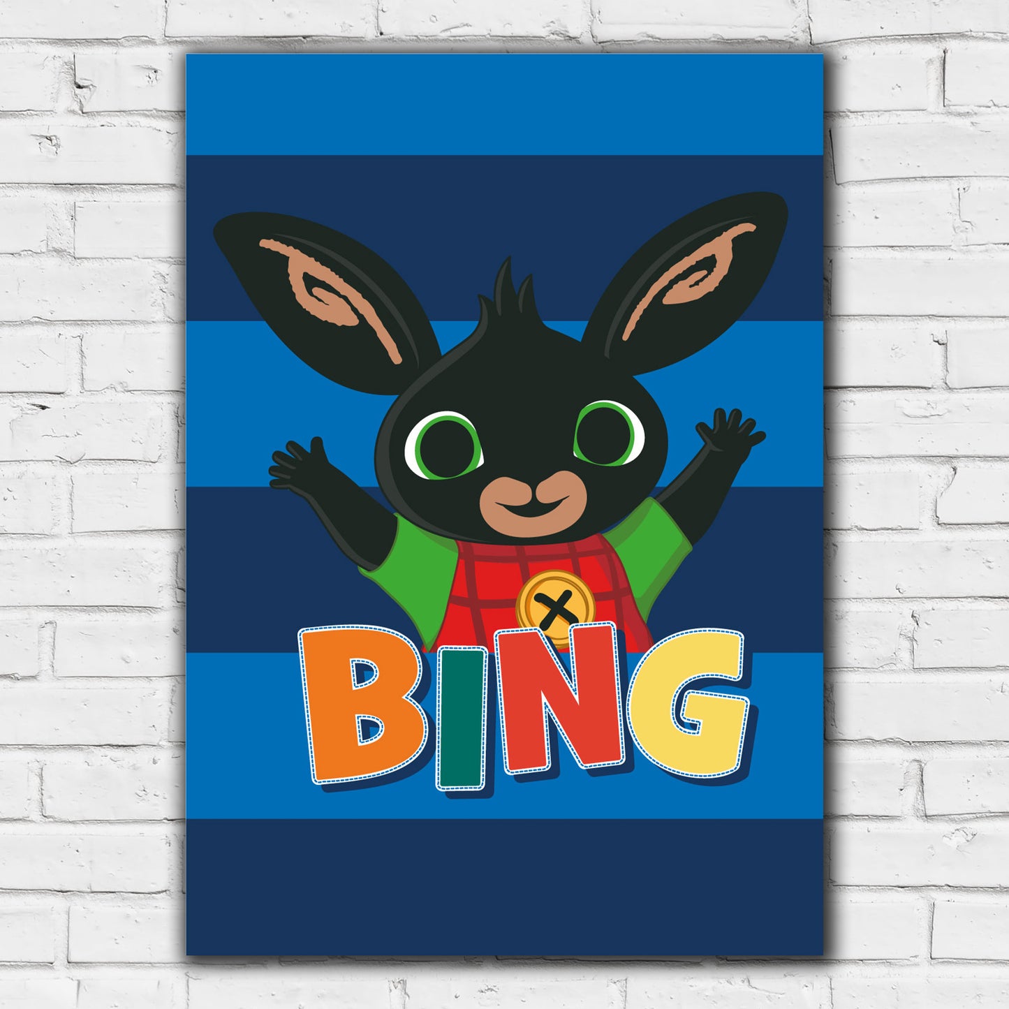 Bing Print - Bing Blue Stripes Poster Wall Art