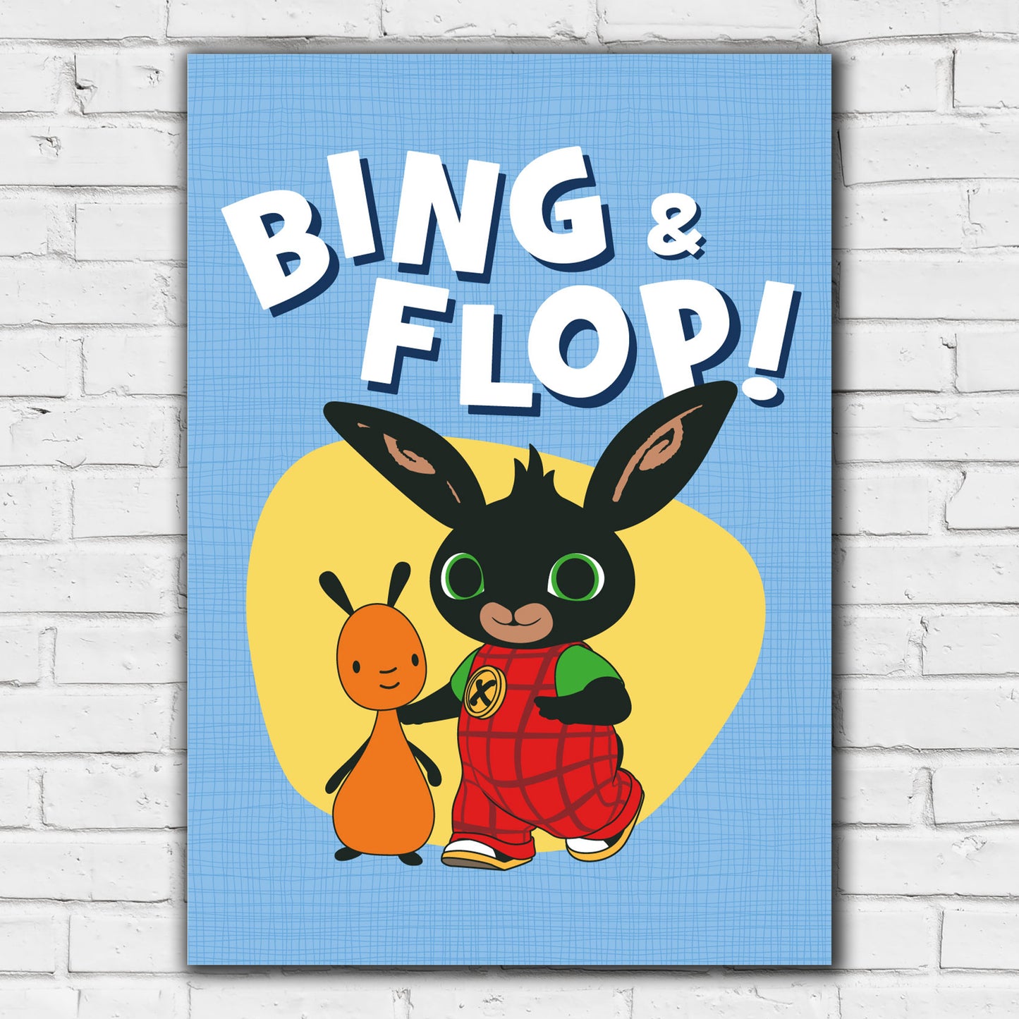 Bing Print - Bing and Flop Blue Poster Wall Art