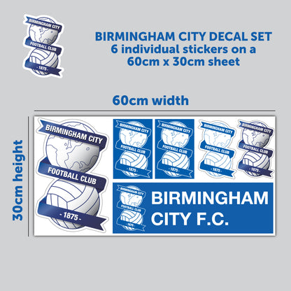Birmingham Football Club - Decal Sticker Set