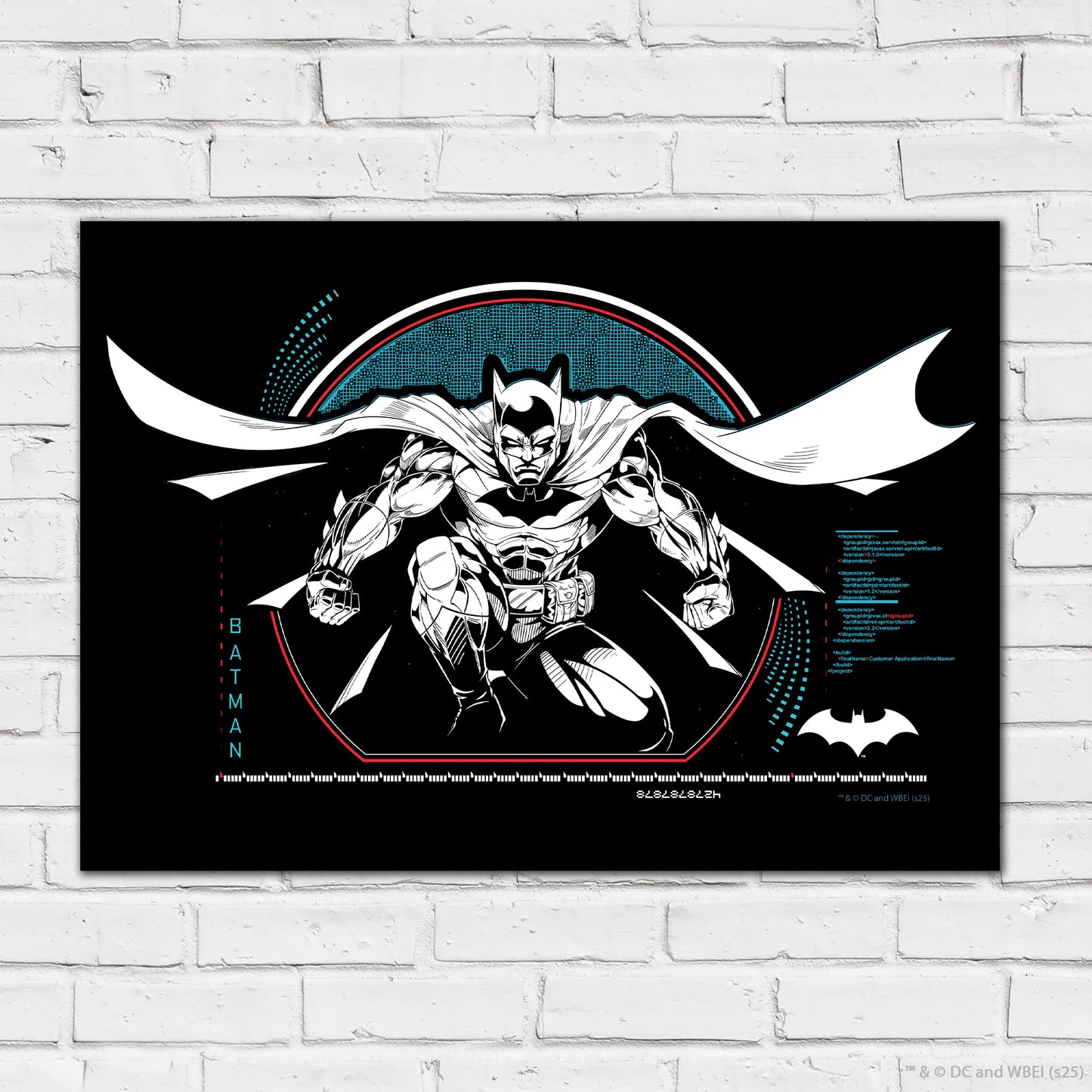 Batman Print – Batman Floating Cape DC Superhero Art