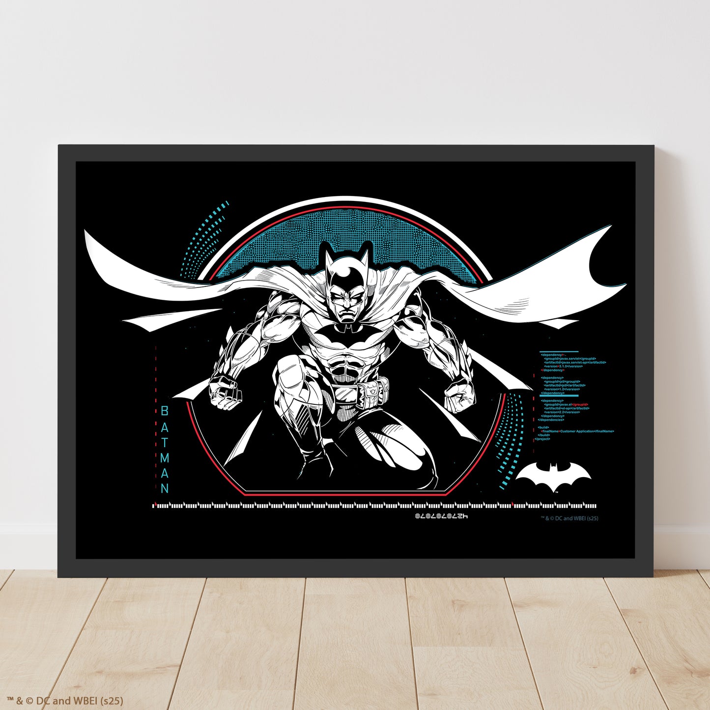 Batman Print – Batman Floating Cape DC Superhero Art