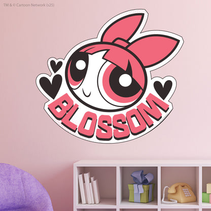 Powerpuff Girls Wall Sticker  –  Blossom Pink Icon Superhero Decal Wall Art