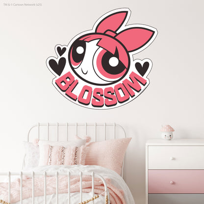 Powerpuff Girls Wall Sticker  –  Blossom Pink Icon Superhero Decal Wall Art