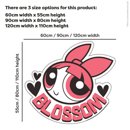 Powerpuff Girls Wall Sticker  –  Blossom Pink Icon Superhero Decal Wall Art