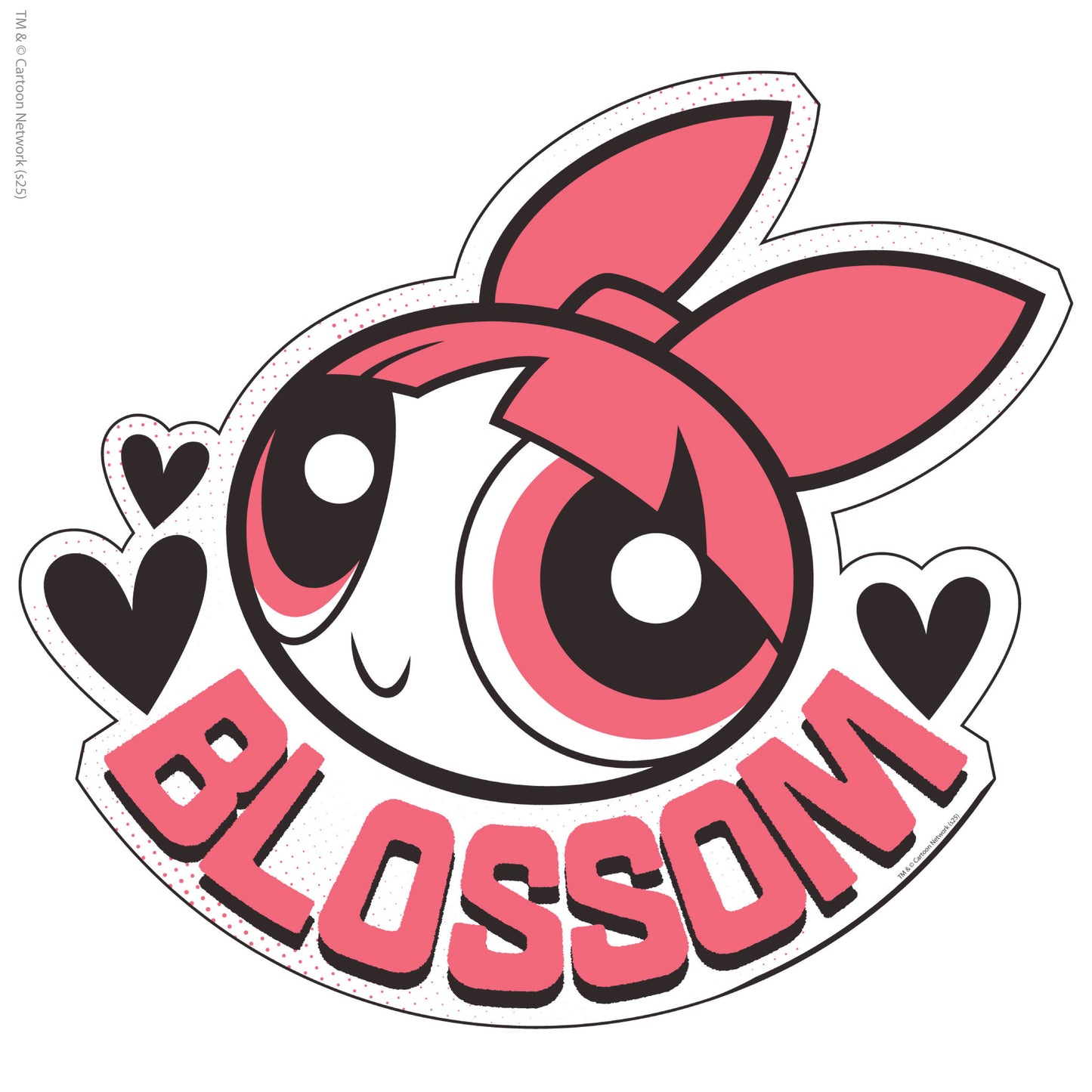 Powerpuff Girls Wall Sticker  –  Blossom Pink Icon Superhero Decal Wall Art
