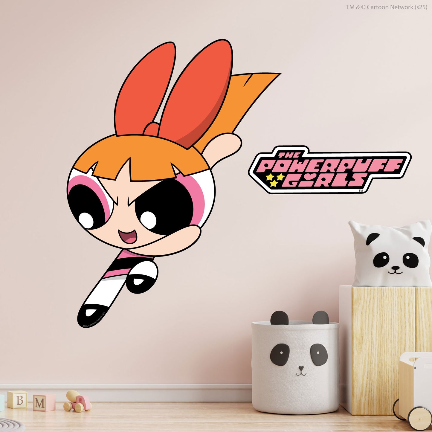 Powerpuff Girls Wall Sticker  –  Blossom Decal Superhero Wall Art