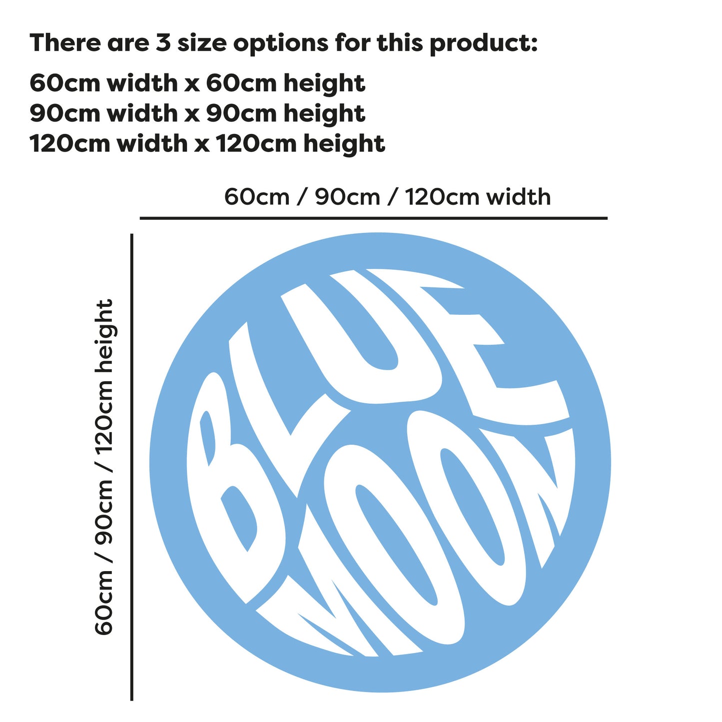 Manchester City Football Club - Blue Moon Circle Wall Sticker