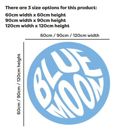 Manchester City Football Club - Blue Moon Circle Wall Sticker