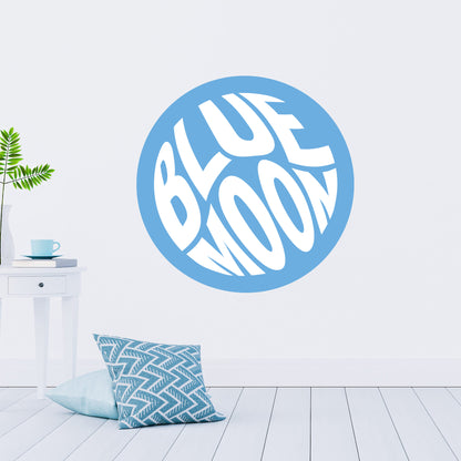 Manchester City Football Club - Blue Moon Circle Wall Sticker