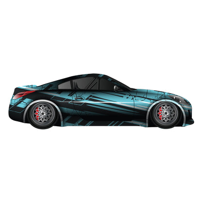 Car Wall Sticker - Blue Sports Car Decal Wall Art
