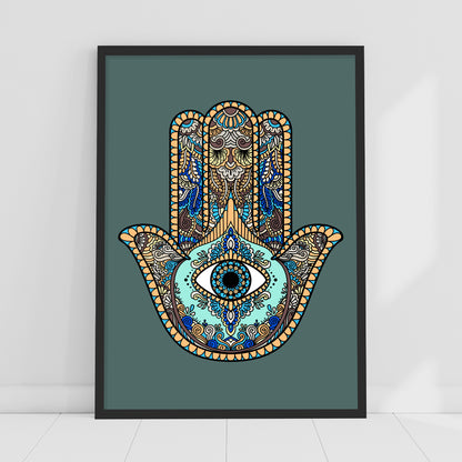 Boho Wall Print - Abstract Hand Poster Wall Art