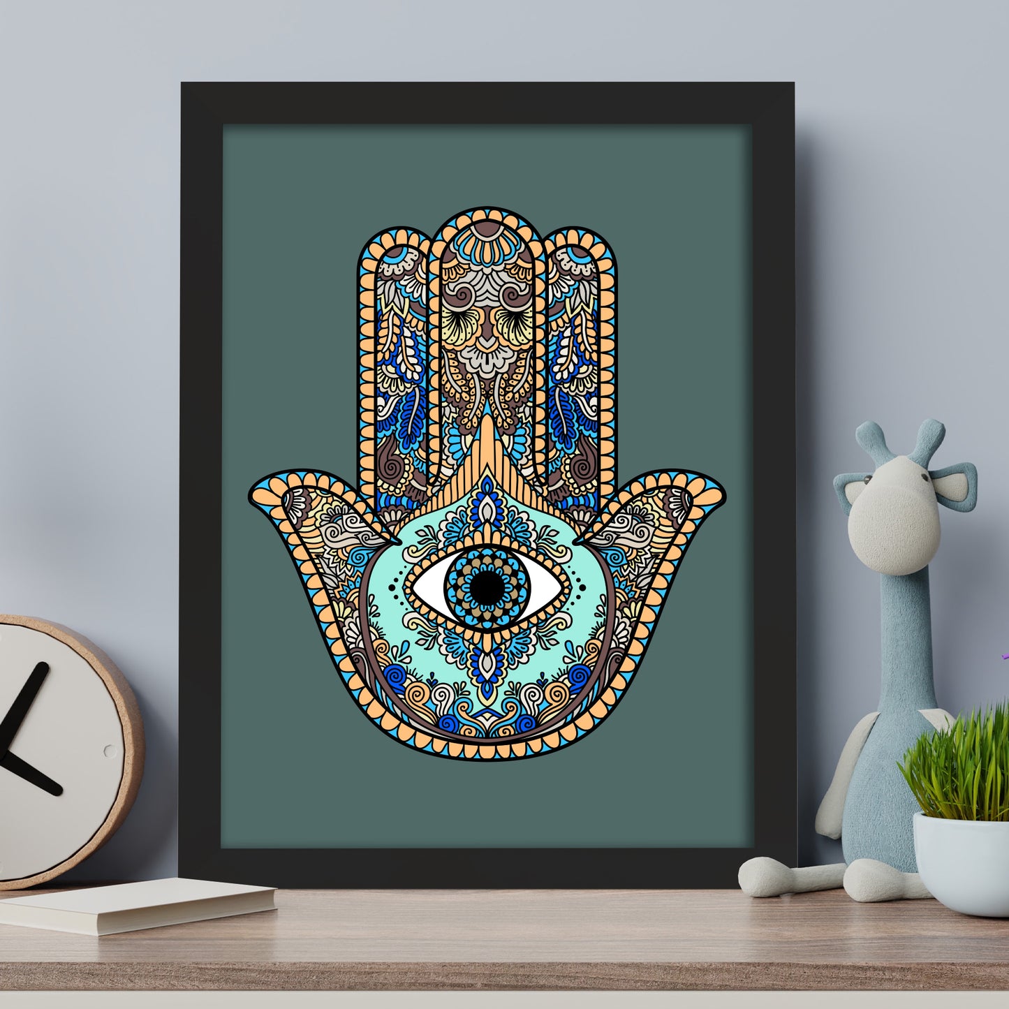 Boho Wall Print - Abstract Hand Poster Wall Art