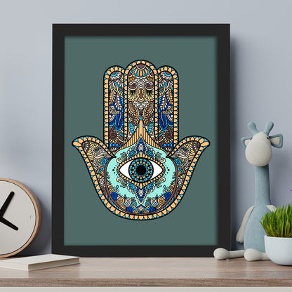 Boho Wall Print - Abstract Hand Poster Wall Art