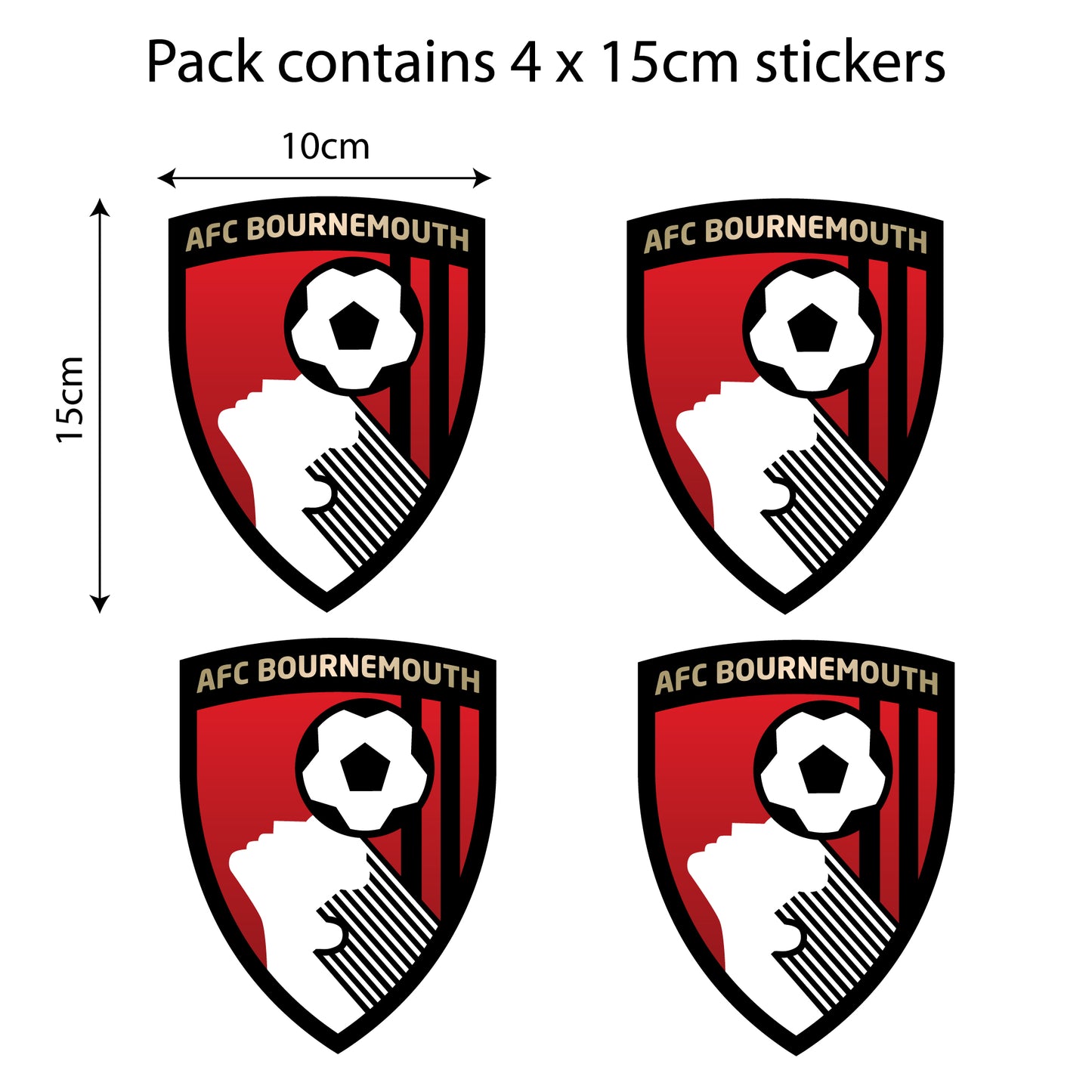 Bournemouth Football Club - Car Sticker Pack
