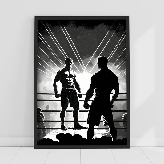 Boxing Print - Stand Off Poster Wall Art