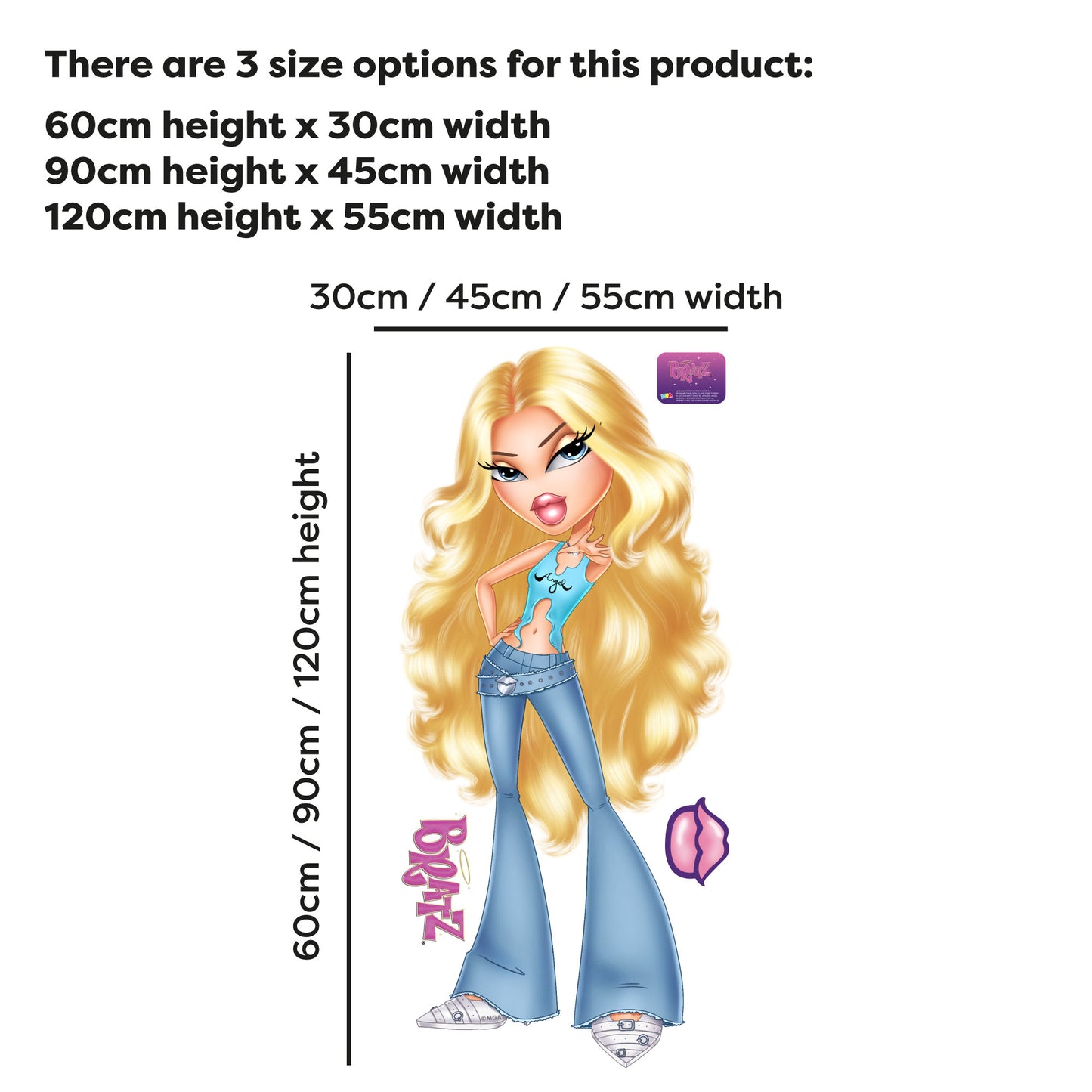 Bratz Wall Sticker - 25th Anniversary Cloe Wall Art