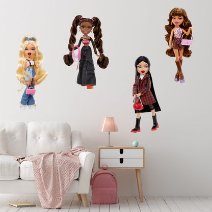 Bratz Wall Sticker - 25th Anniversary 4 Dolls Decal Set Wall Art