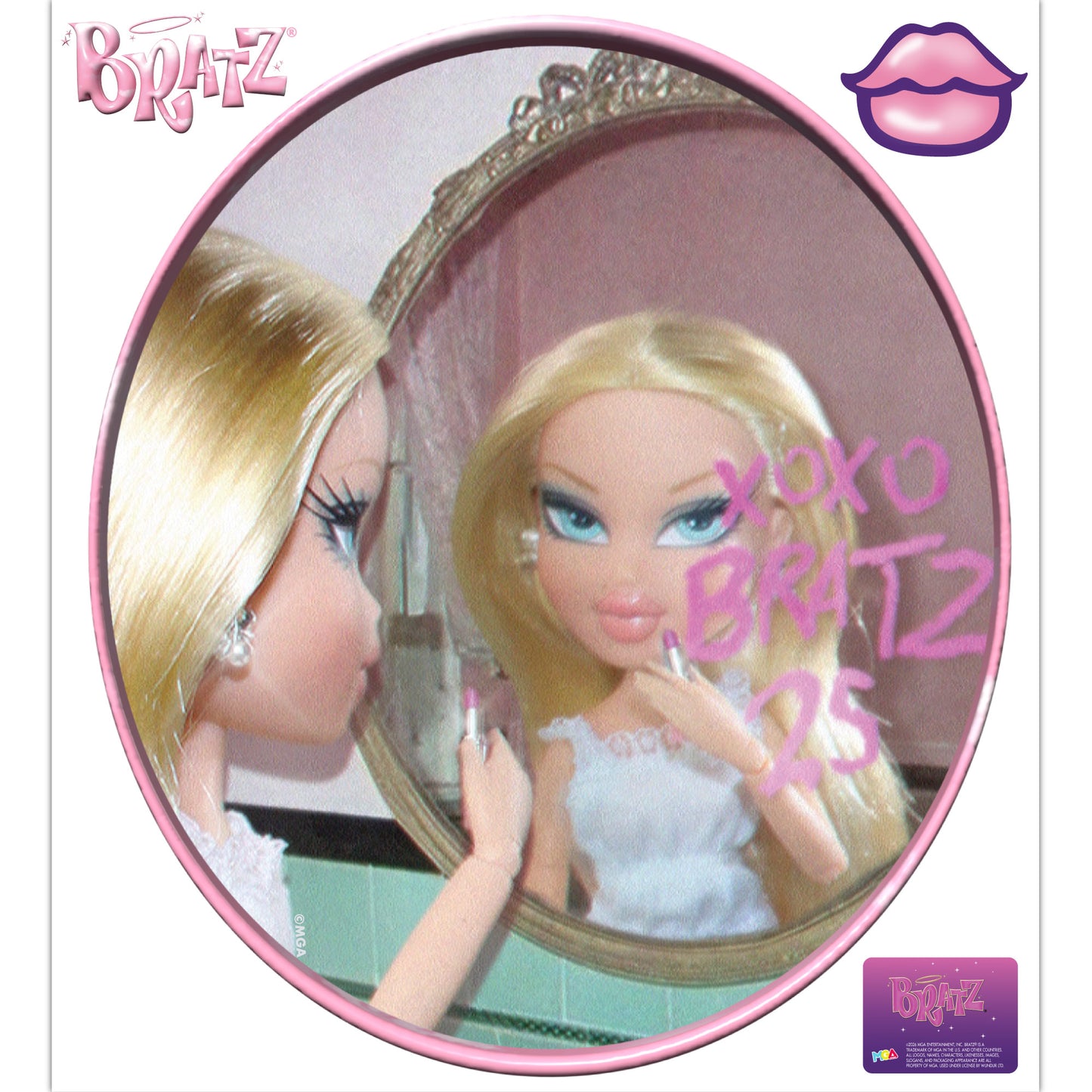 Bratz Wall Sticker - 25th Anniversary Cloe Lipstick Mirror Wall Art