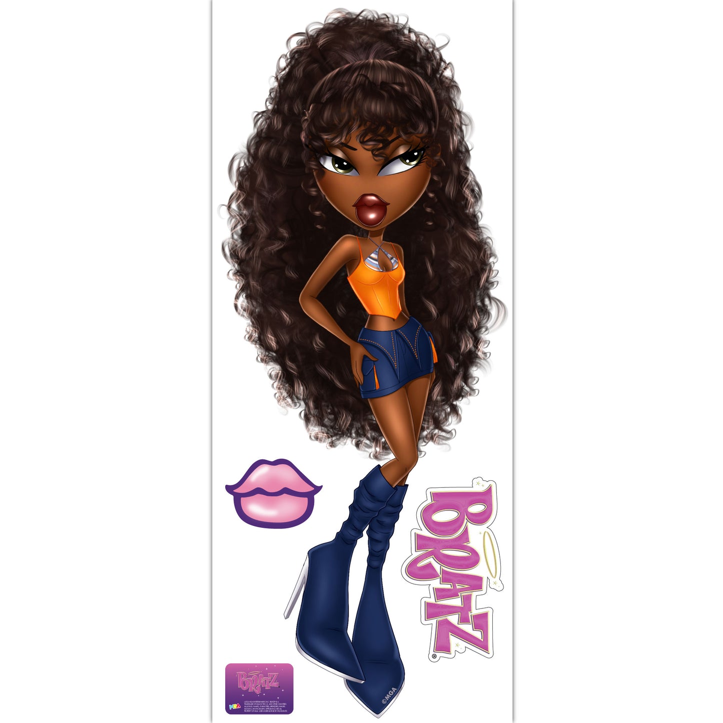 Bratz Wall Sticker - 25th Anniversary Sasha Wall Art