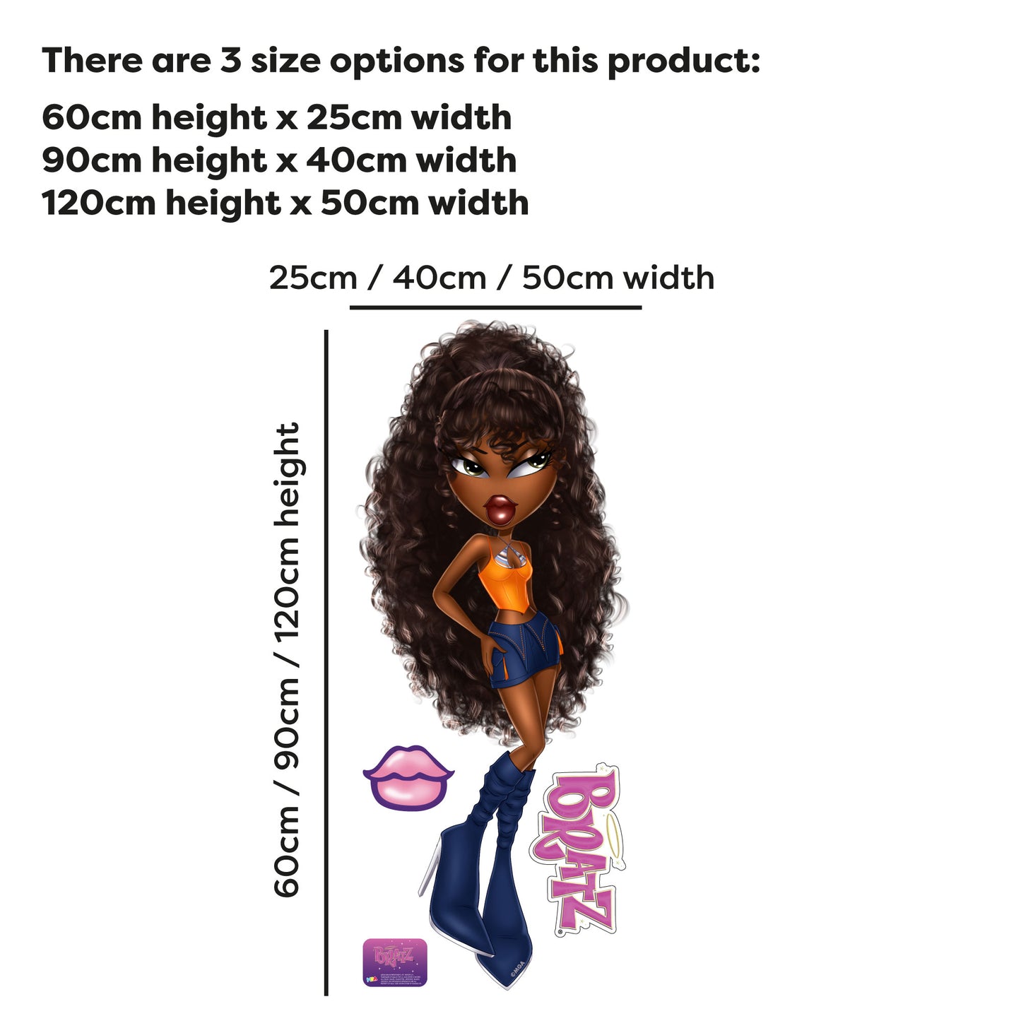 Bratz Wall Sticker - 25th Anniversary Sasha Wall Art