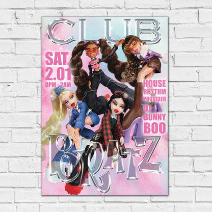 Bratz Print - Club Bratz Group Poster Wall Art