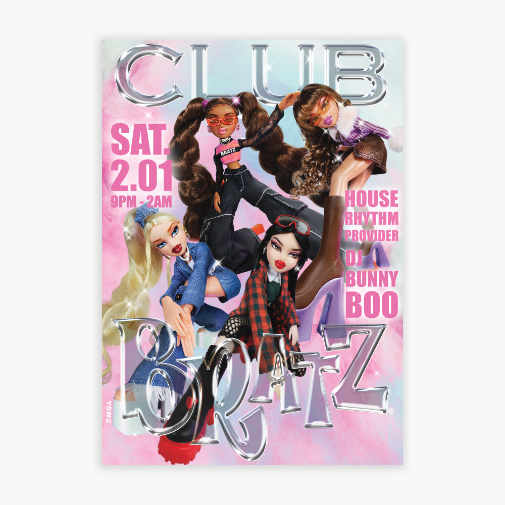 Bratz Print - Club Bratz Group Poster Wall Art