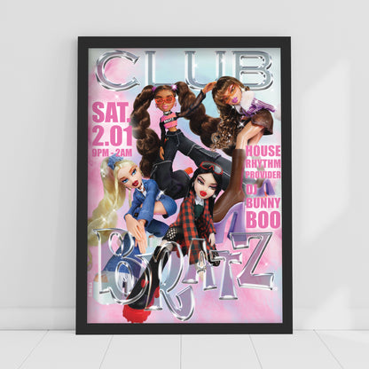 Bratz Print - Club Bratz Group Poster Wall Art
