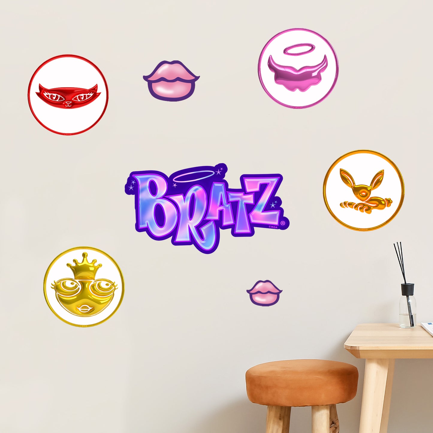 Bratz Wall Sticker - Club Bratz Icons Decal Set Wall Art