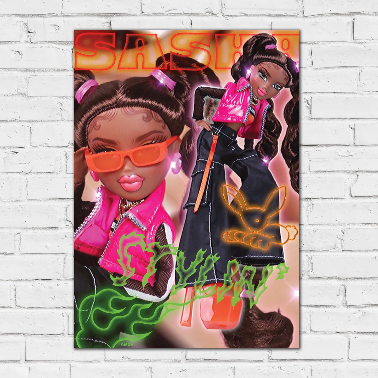 Bratz Print - Club Bratz Sasha Stylin' Poster Wall Art
