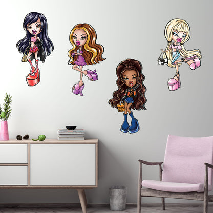 Bratz Wall Sticker - Goin Out 4 Dolls Decal Set Wall Art