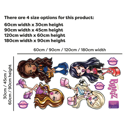 Bratz Wall Sticker - Goin Out 4 Dolls Decal Set Wall Art
