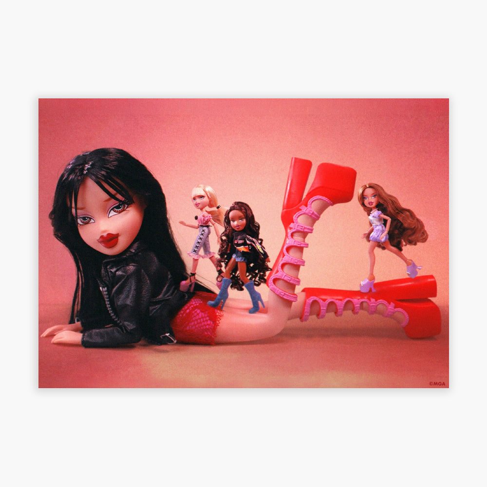 Bratz Print - Goin Out Jade Lay Down Heel Poster Wall Art