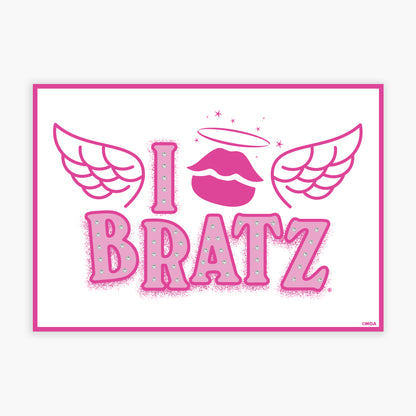 Bratz Print - I Love Bratz Pink Poster Wall Art