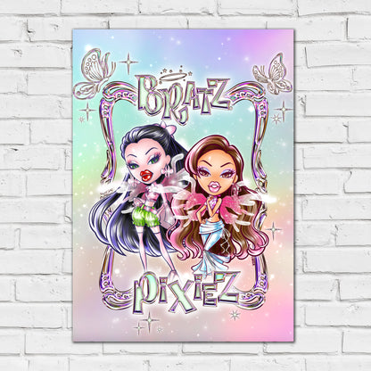Bratz Print - Pixiez Jade And Yasmin Poster Wall Art