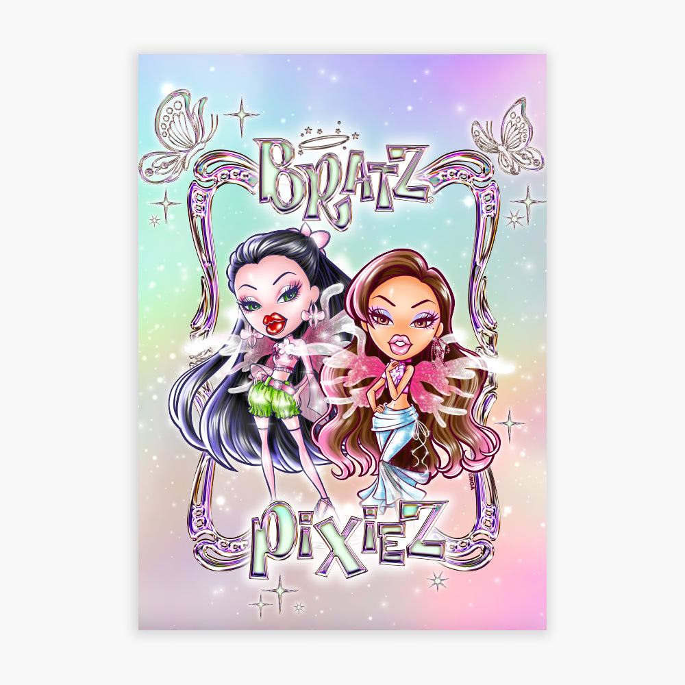 Bratz Print - Pixiez Jade And Yasmin Poster Wall Art