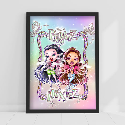 Bratz Print - Pixiez Jade And Yasmin Poster Wall Art