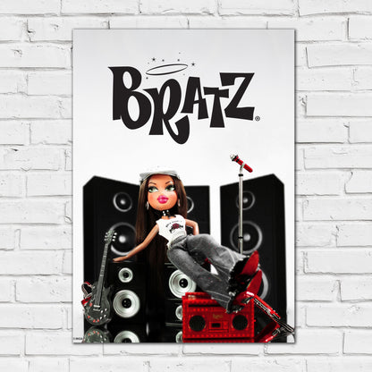 Bratz Print - Rock Angelz Yasmin Sat On Speaker Poster Wall Art