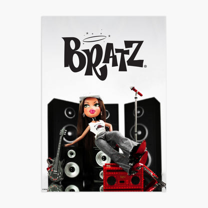 Bratz Print - Rock Angelz Yasmin Sat On Speaker Poster Wall Art