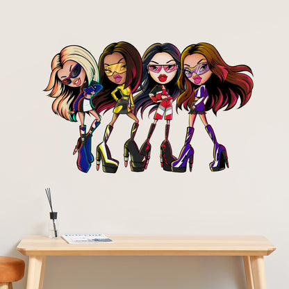 Bratz Wall Sticker - Scorchin' Group Wall Art