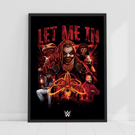 WWE Print - Bray Wyatt Let Me In Red Collage Poster Wrestling Wall Art