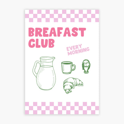 Kitchen Print - Breakfast Club Poster Wall Art