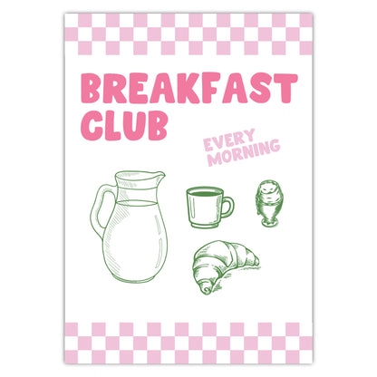 Kitchen Print - Breakfast Club Poster Wall Art