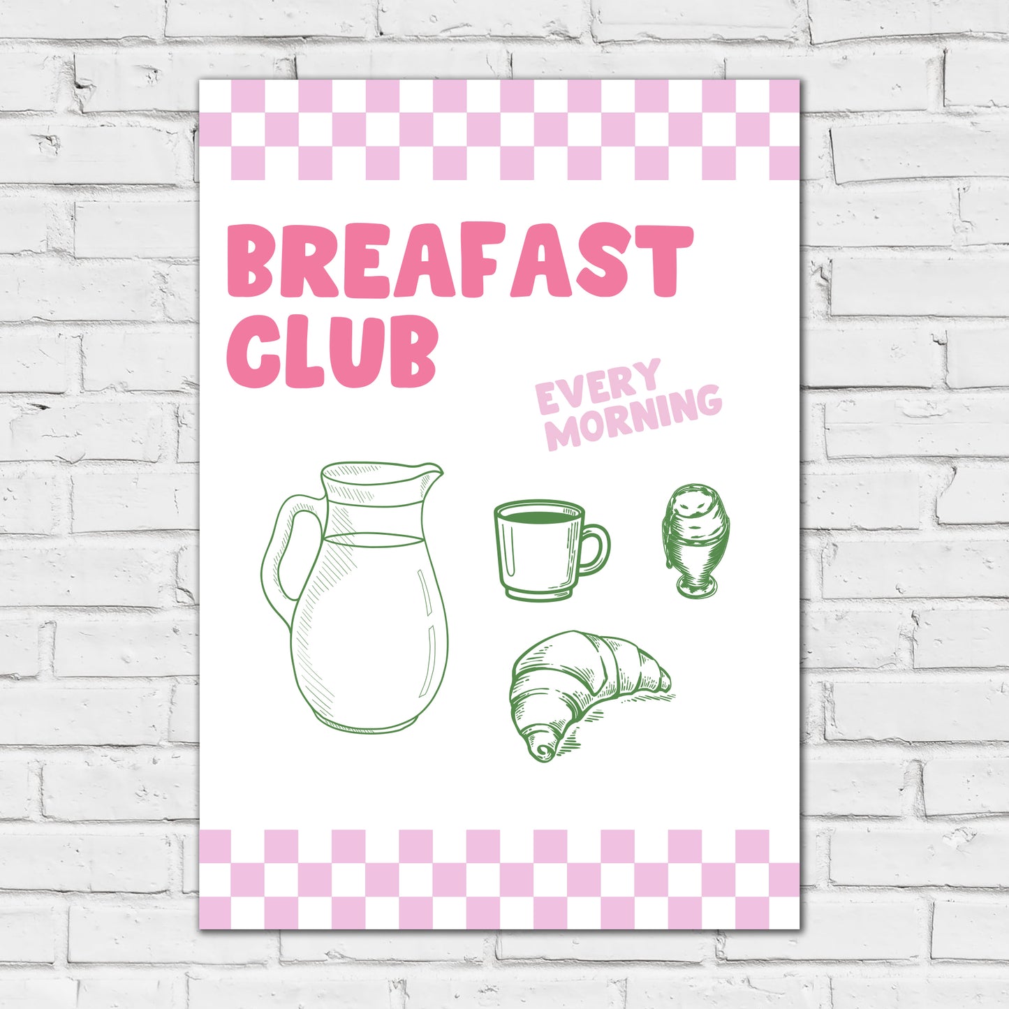Kitchen Print - Breakfast Club Poster Wall Art
