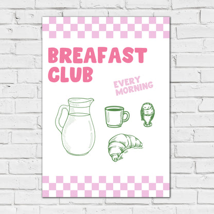 Kitchen Print - Breakfast Club Poster Wall Art